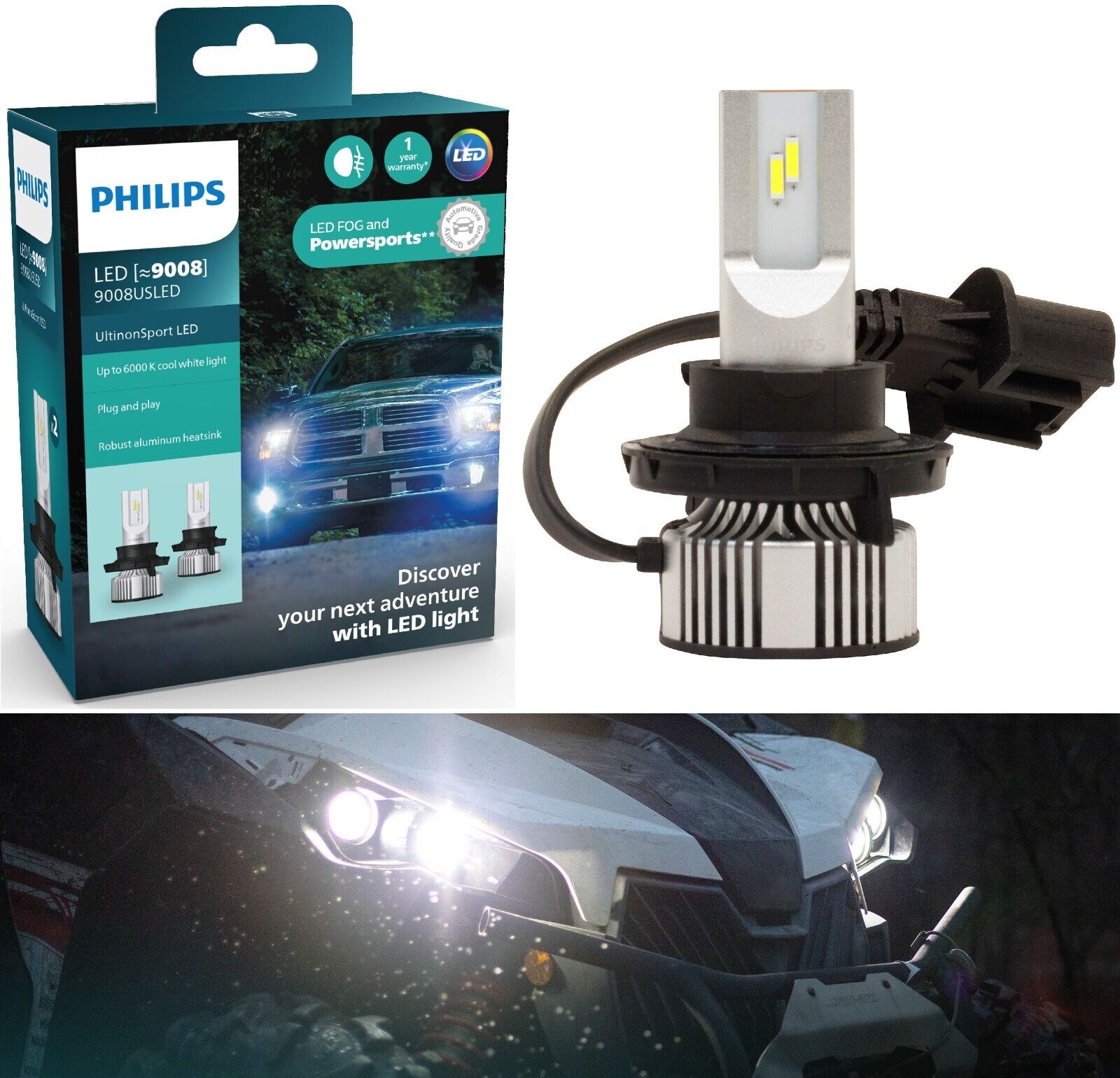 UltinonSport LED Fog and Powersports 9008USLED