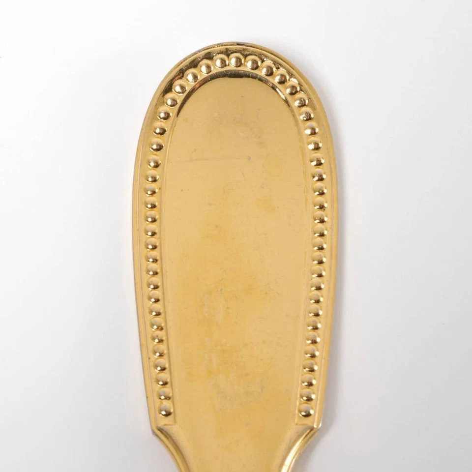 Georgian House Perles 18/10 Stainless France Goldplate Serving Spoons 3 pieces - Image 4 of 4