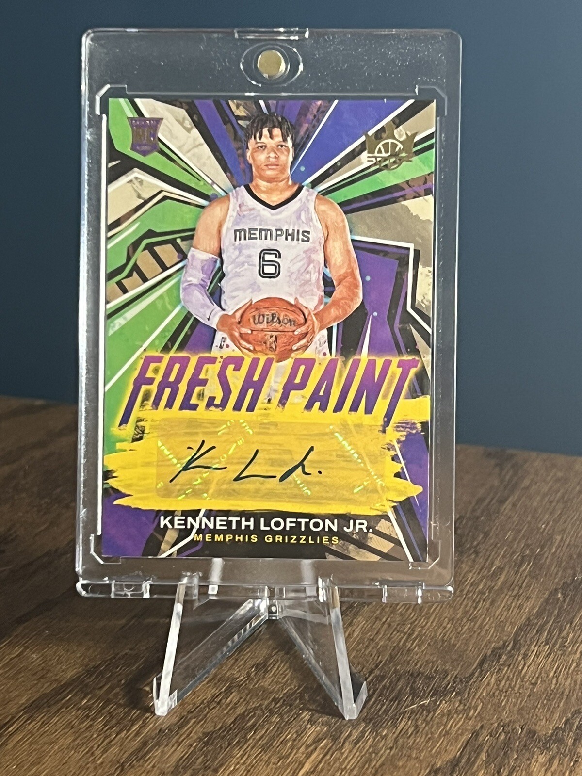 2022 Panini Court Kings #FP-KLJ Kenneth Lofton Jr. Fresh Paint Auto /199