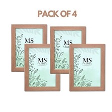 Modern Natural Wooden Picture Poster Photo Frame , (Pack Of 4 ) Oak  All Sizes