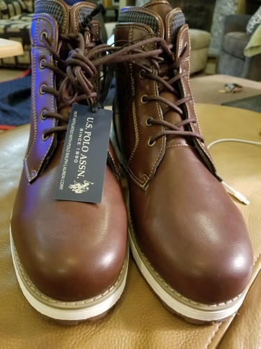 U.S. Polo Assn. Mens Brown Ankle Chukka 