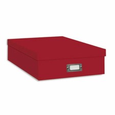 Pioneer Scrapbooking Storage Box Solid Colors Bright Red Same Shipping Any Qty