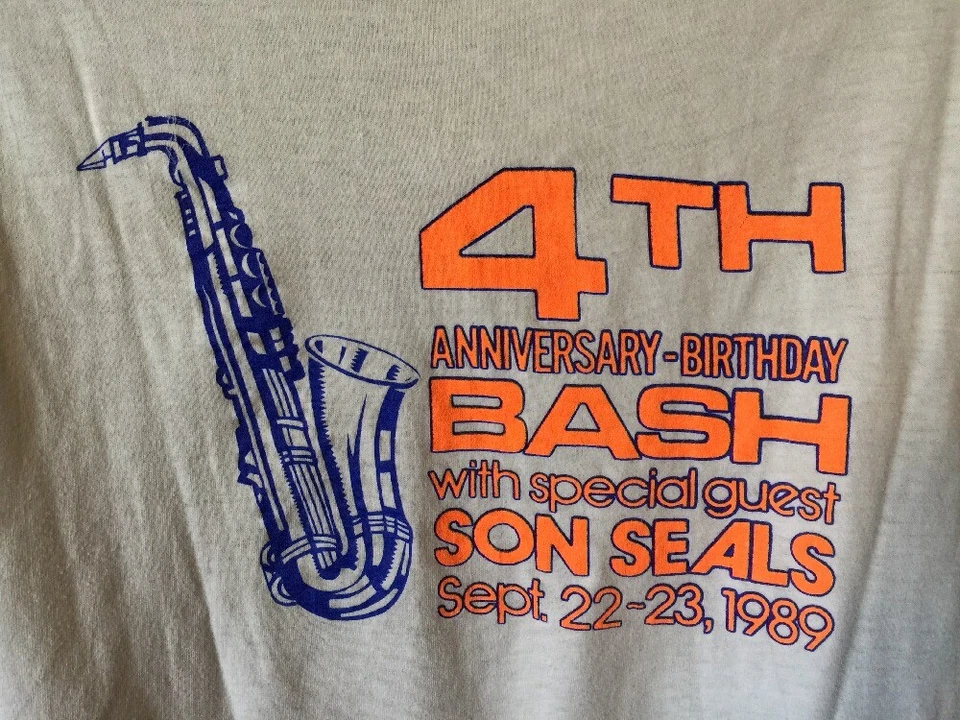 RARO! De colección 1989 The Blues Sealoon FrogTown EE. UU. 4º cumpleaños fiesta, SON SEALS, L Foto 2 de 4