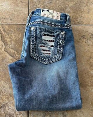 MISS ME SIGNATURE CUFFED CAPRI WOMENS USA 26