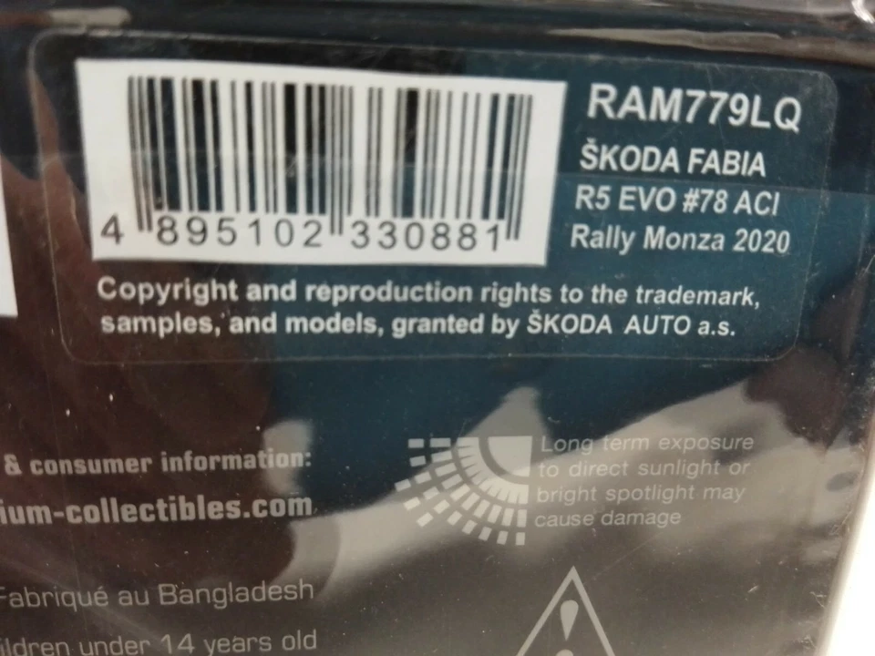 IXO Skoda Fabia R5 Evo #78 Engel Rally Monza 2020 1/43 RAM779LQ - Immagine 3 di 3