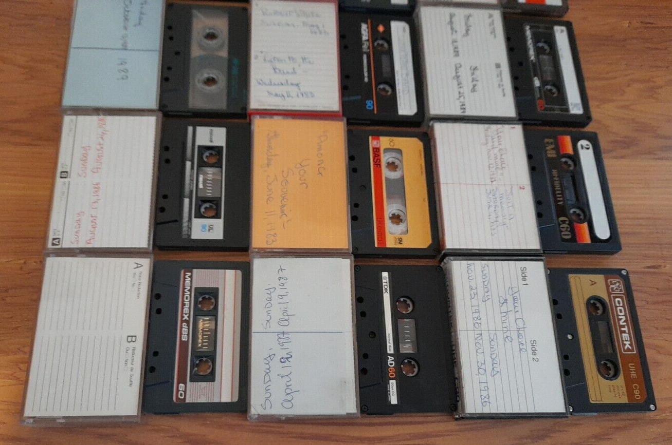 12 Used Blank Cassettes Pre Recorded Job Lot Audio Music Tapes Bundle