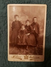 Beautiful Vintage Cabinet Card of Siblings Beautiful Little Children 