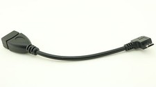 90 Left Angle OTG Micro USB B Male to USB 2.0 A Female Data Charge Adapter Cable