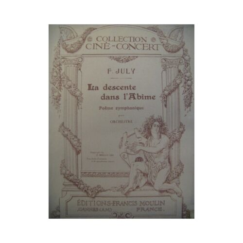 JULY F. La Descente dans l'Abîme Orchestre cinéma 1926 - Photo 1/3