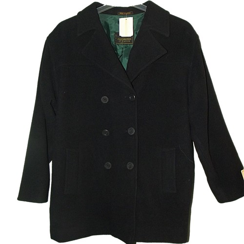 NAVY BLUE WOOL MIX SCHOOL COAT 