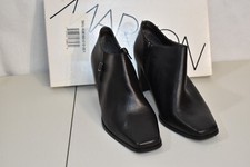 Markon Ankle Boots Black Leather Size 9 W Wom...