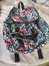 Empire Drawstring Animal Print Cotton Faux Leather 🌈 🎒