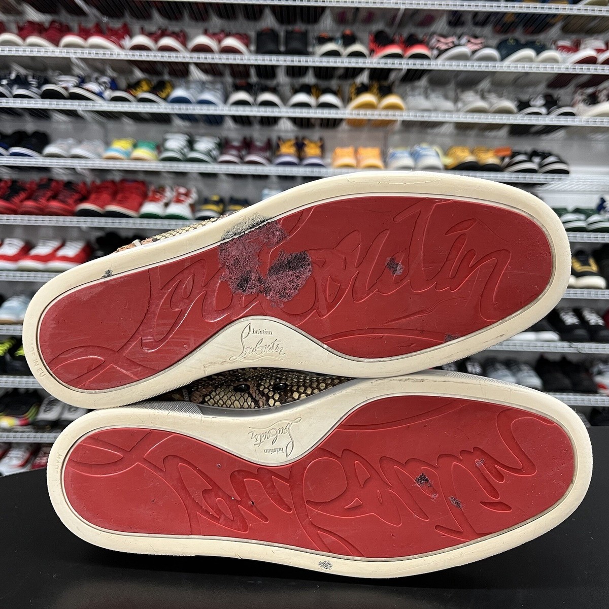 Christian Louboutin Flat Python Sneaker Mens Size US 8 EUR Christian Louboutin Flat Python Sneaker Mens Size US 8 EUR