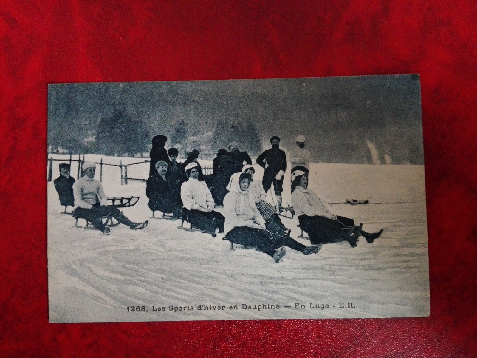 Bonita CPA Animada - Los SPORTS de Invierno En Los Alpes Principios De Esqui