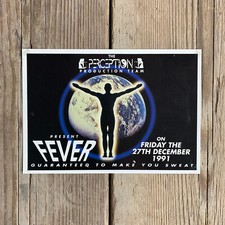 RARE - Perception Fever Rave Flyer. Clyro Court, Hay on Wye. 27th December 1991.