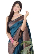 Women's Pure Soft Kanjivaram Silk Saree for Wedding Kanchipuram Pattu Sarees