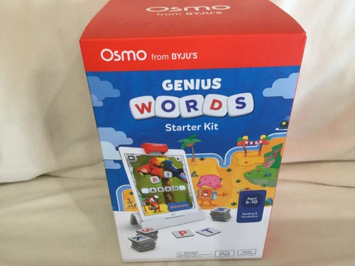 OSMO GENIUS WORDS STARTER KIT w/BASE LEARNING GAME LETTERS PHONICS SPELL 6-10