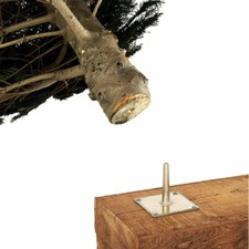 Pallet Display Pin Anodised Stand, Easy Fix Tapered Drilled Real Christmas Tree