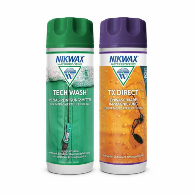 NIKWAX Tech Wash + TX Direct Duo Pack 300ml Waschmittel und Pflegemittel Set