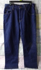 New Red Kap MEN'S RELAXED FIT Blue Jeans - Tag Size 32x30 (Actual 34x30)