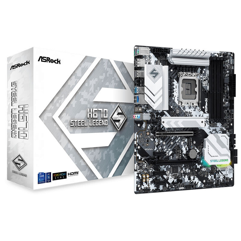 ASRock H670 Steel Legend Intel LGA 1700 Intel® Celeron® 90-MXBHB0-A0UAYZ