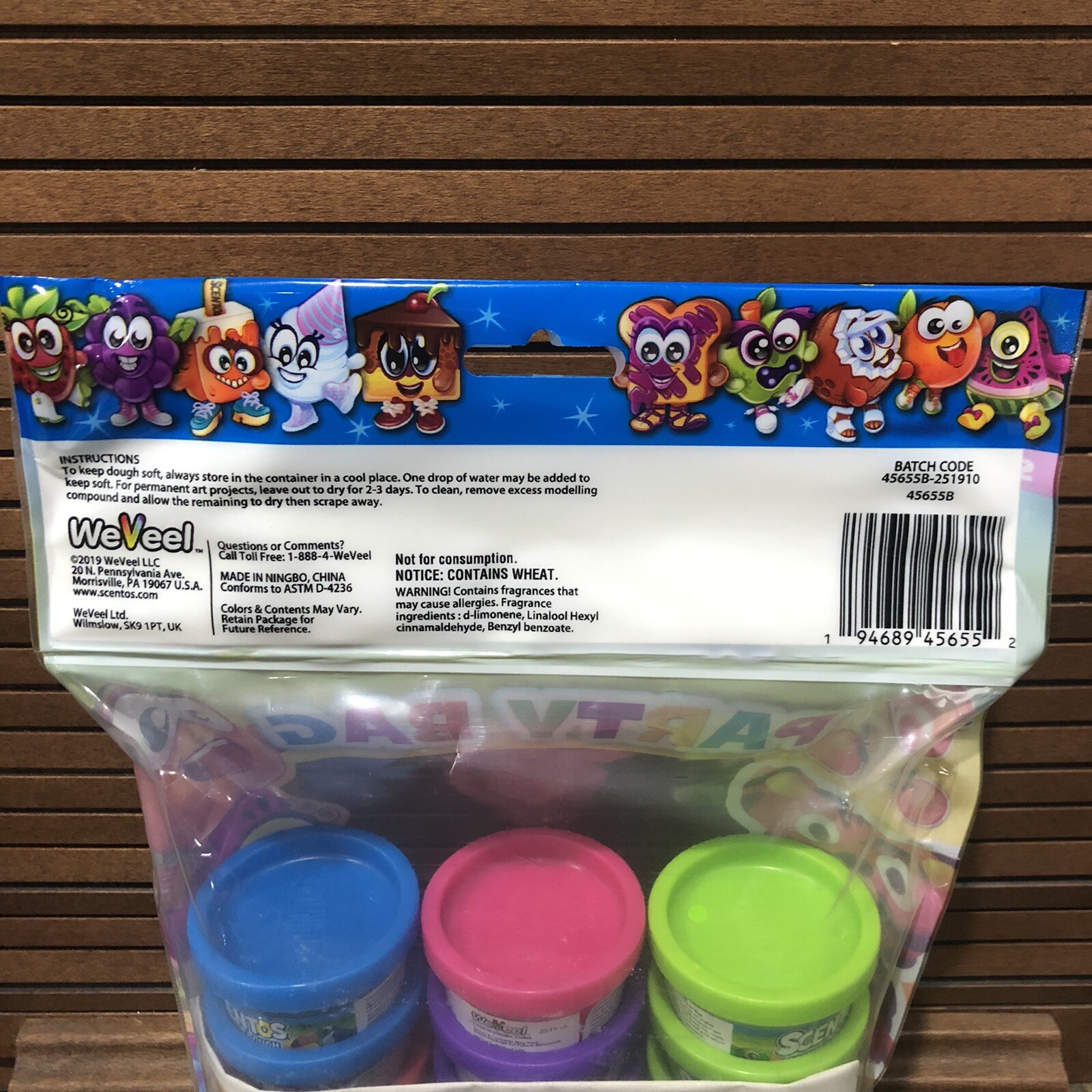 Scentos Scented Dough Party Pack 15 SM Tubs W/Stickers Smells So Good