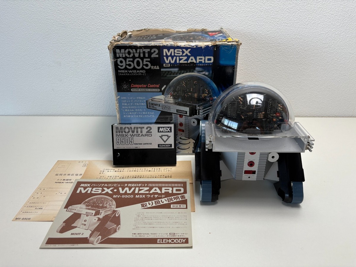 MSX WIZARD MOVIT 2 9505 KA-MV-9505 ELEHOBBY 1984 Vintage Robot