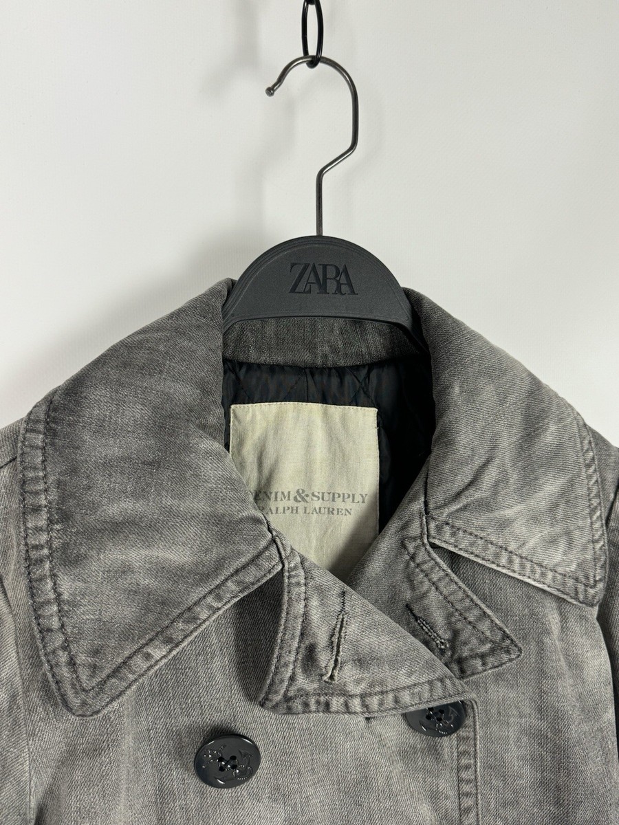 Denim and Supply Ralph Lauren Washed Denim Peacoat | eBay