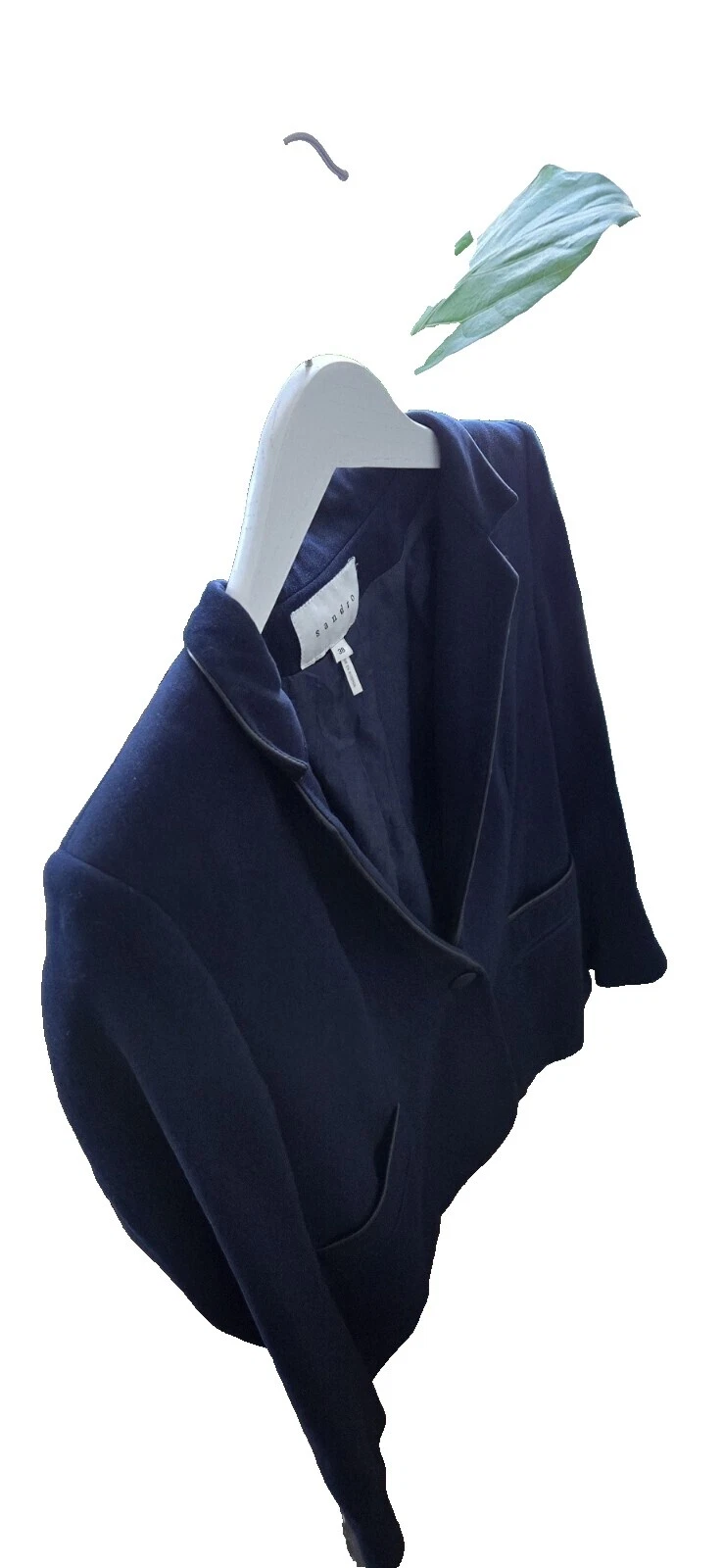 Ropa de tamaño regular NAVY de cuero para mujeres