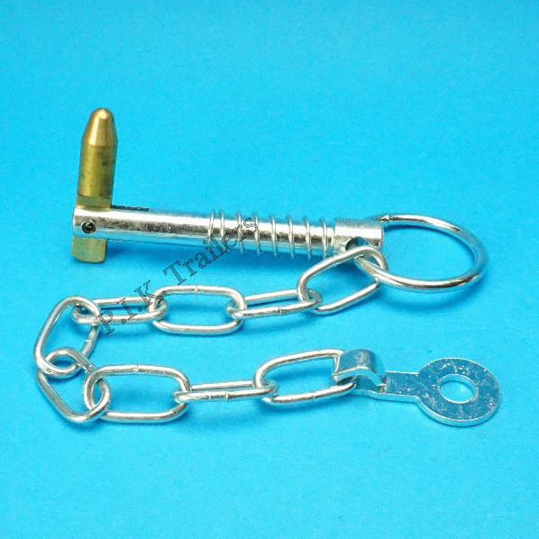 Sword Pin Spring 2 x Spring Loaded Sword Retaining Cotter Pins & Chain 10mm x 63mm ...