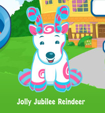 Webkinz Jolly Jubilee Reindeer Virtual Adoption Code Only Messaged Reindeer Pet