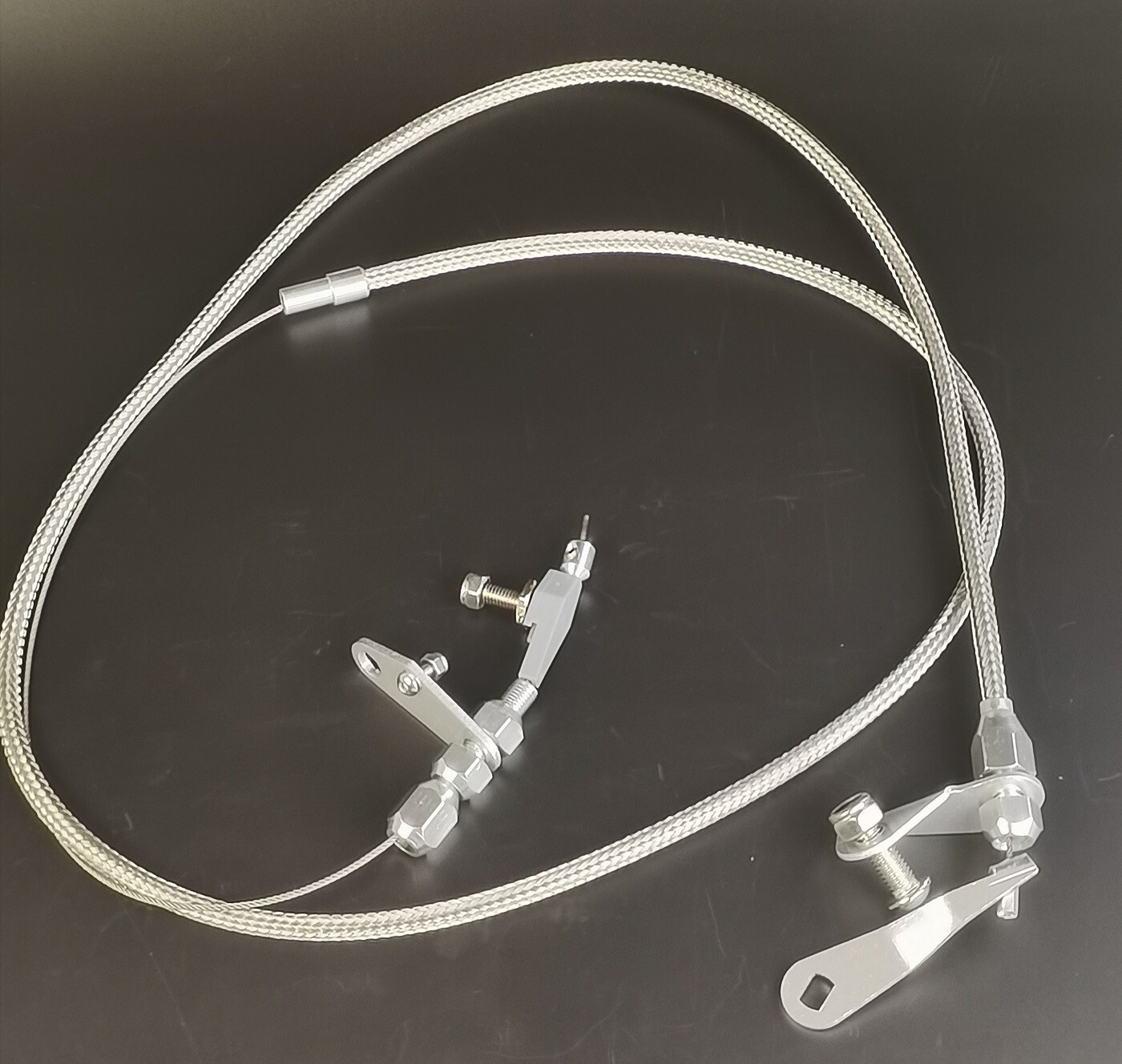 Ford C4 Stainless Braided Kick Down Cable Transmission Kickdown Trans C