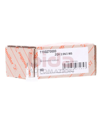 Weidmüller ZQV 2.5N/3 WS (1193270000) 60Stk Anschlussblock / Connection Block