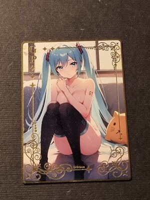 HATSUNE MIKU - VOCALOID - BIG BOOBS - GOLD METAL CARD - SEXY STRUMPFHOSE - GP