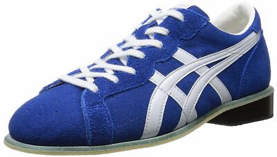 NEW ASICS Weight Lifting Shoes 727 Blue Leather US8 (26cm) Free 