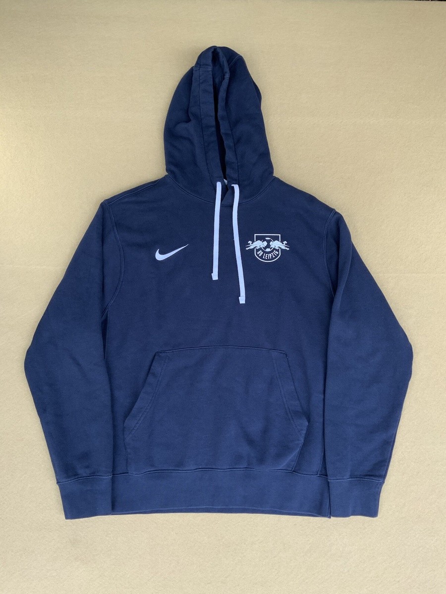 RB Leipzig Nike Red Bull Men Sweatshirt Pullover Hoodie Activewear 
