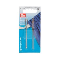 Durchziehnadeln ST silberfarbig 2 Formen, Packung mit 2St, 131320, Prym