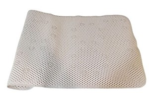 Waterproof Shower Mat White Soft Woven Foam Rubber Non Slip Suction Cups