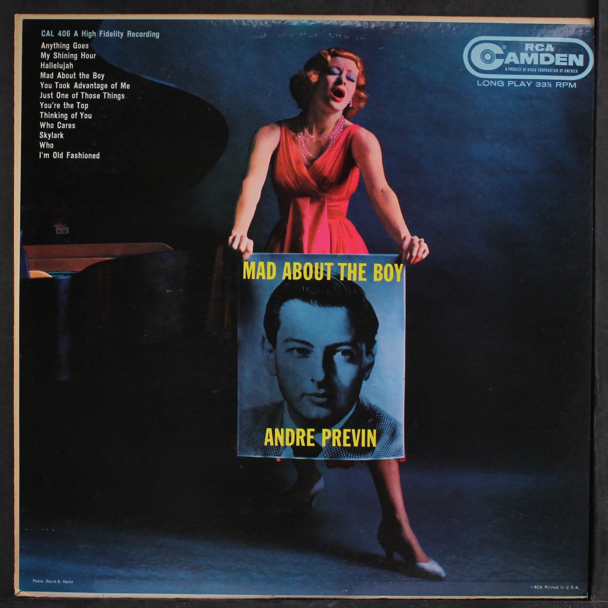 ANDRE PREVIN: mad about the boy RCA CAMDEN 12