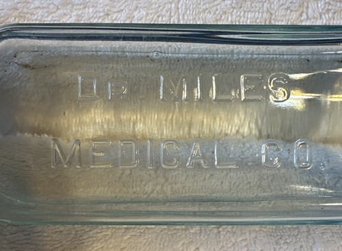 Dr. Miles Medical Co Patent Medizin Flasche Antik 8,5" Acqua Glas M366 - Bild 22 von 22