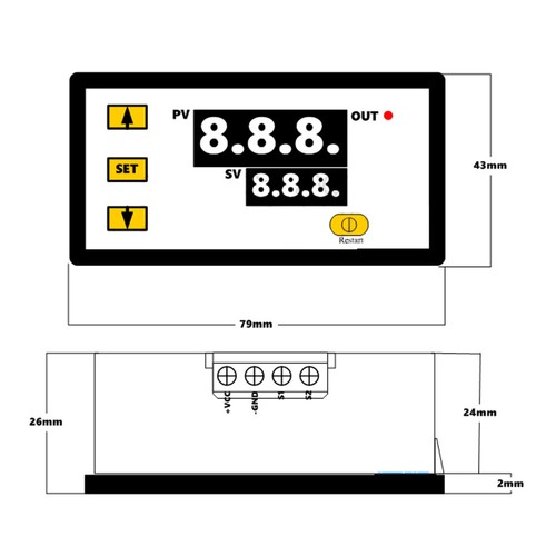 12V Intelligent Digital Temperature Controller Thermostat Temp Control Switch - Picture 8 of 11