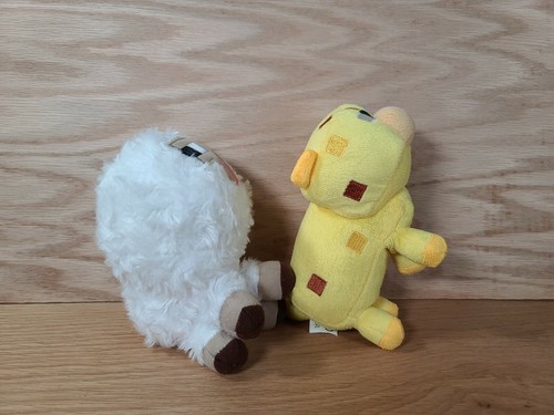Mojang Minecraft Baby Ocelot & Sheep 6" Plush 2014 By Jazwares - Picture 7 of 12