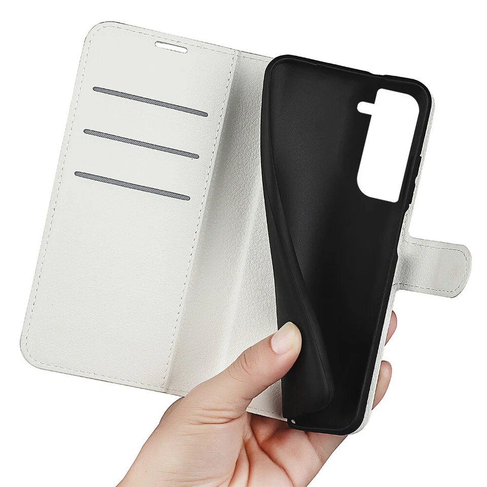 For Samsung Galaxy S23 S24 S25 Ultra Case Bling Flip Leather Wallet phone cover - Image 2 of 4