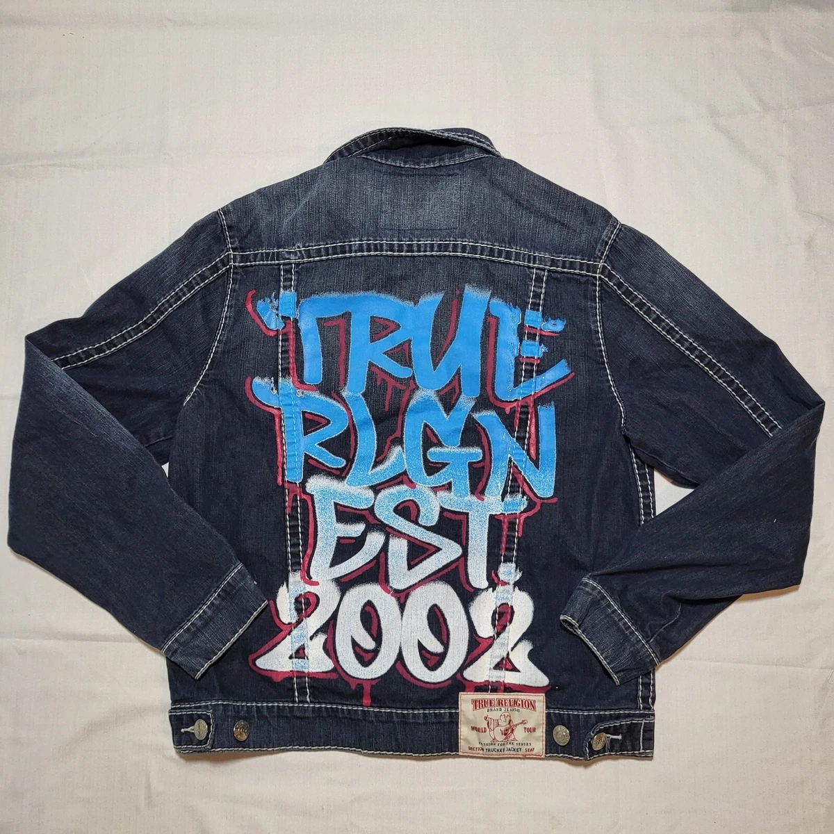 True religion graffiti trucker best sale jacket
