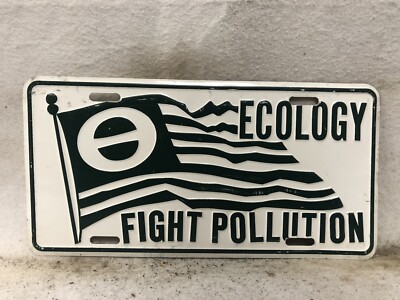 Ecology Fight Pollution Booster License Plate