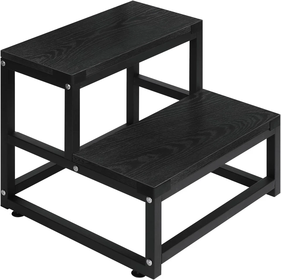 2 Tier Step Stools for Adults Kids, Heavy Duty Steel & Sturdy Wide Pedal, 500lb - Image 3 of 4