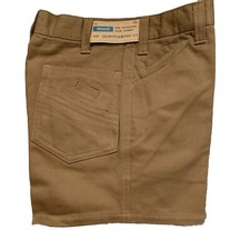 NEW :Vintage 70s Beige Shorts 22.5  Waist Sz 6R Bonus T Shirt 