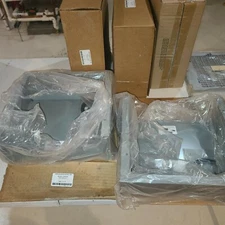 Saginaw Outdoor Electric Enclosure Rain Hood Housing. 2 Sets. Pieces are NIB. 