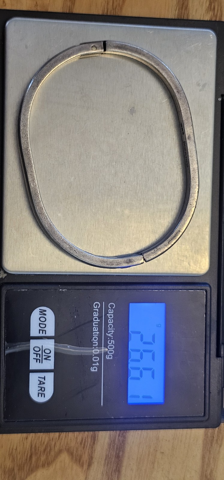 Photo 9 of Heavy Handmade Sterling Silver Mexixo Bangle 26grams