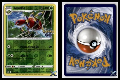 ARIADOS REVERSE HOLO POKEMON GO 007/078 NM/M UC POKEMON D021